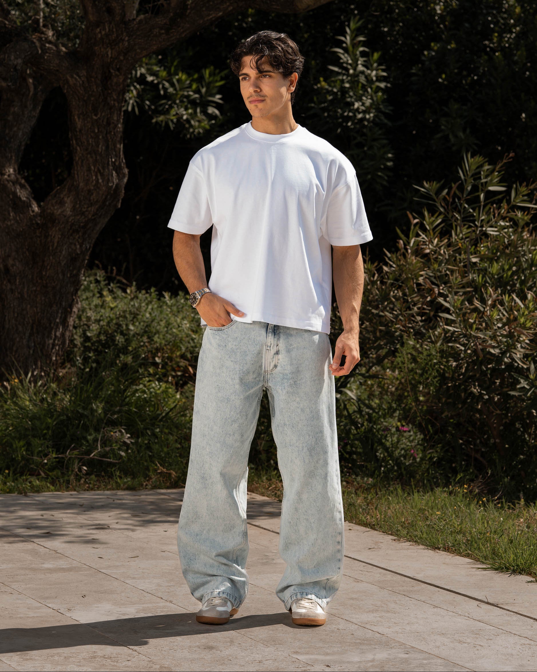 Baggy Jeans Jeans hellblau